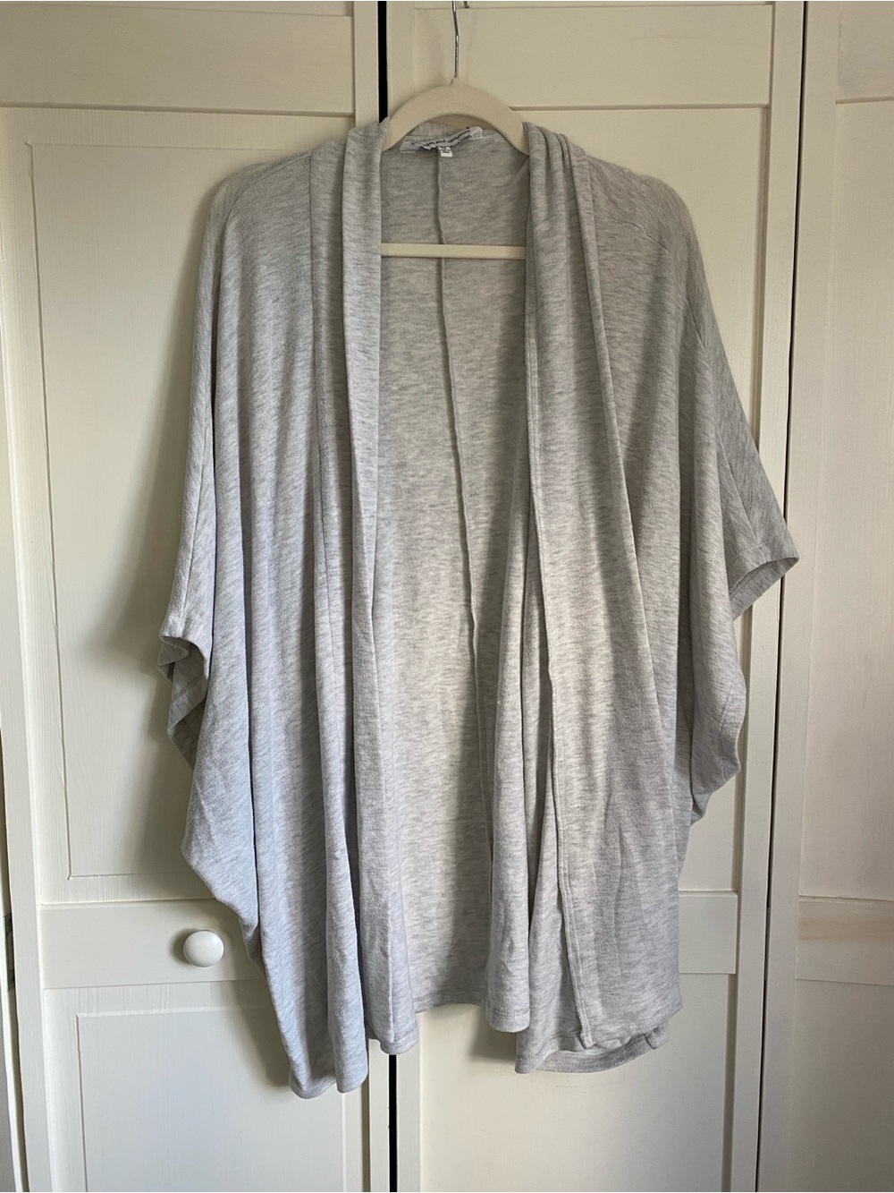 Light Gray Open-Front Coverup